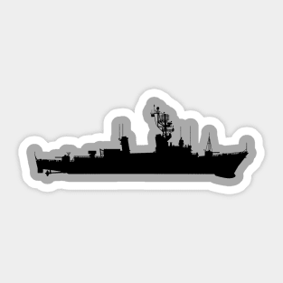 Barry (DD-933) - Ship - Silhouette Sticker